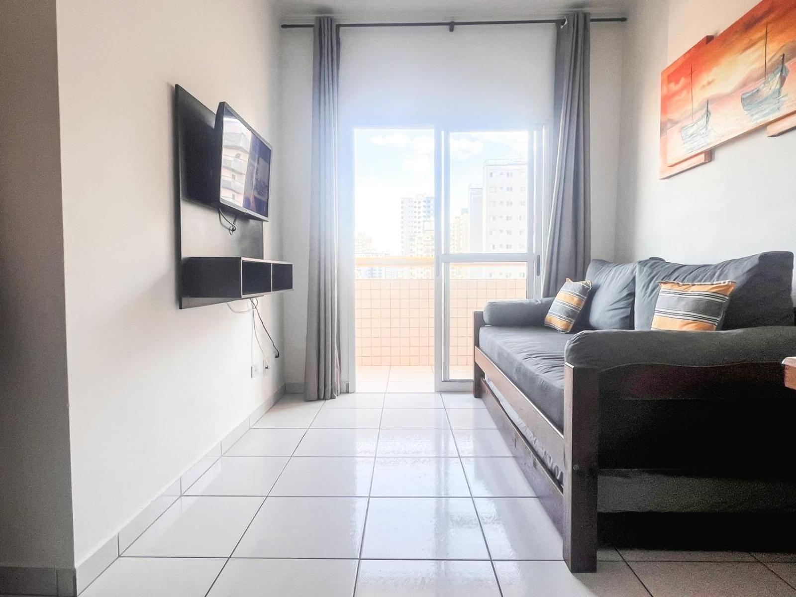 Lindo Apto Praia Grande Ocian Vista Mar, Sacada, Wifi Praia Grande (Santos) Exterior foto